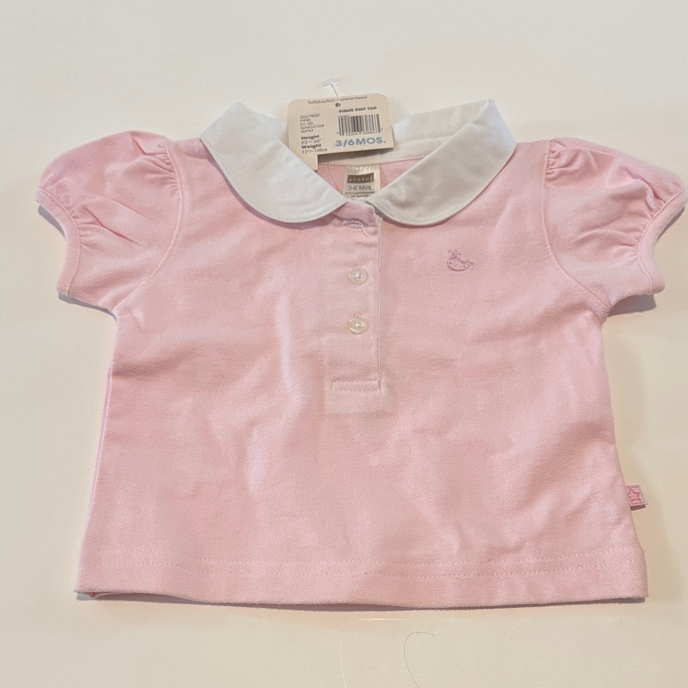 George Light Pink Polo Shirt for Kids